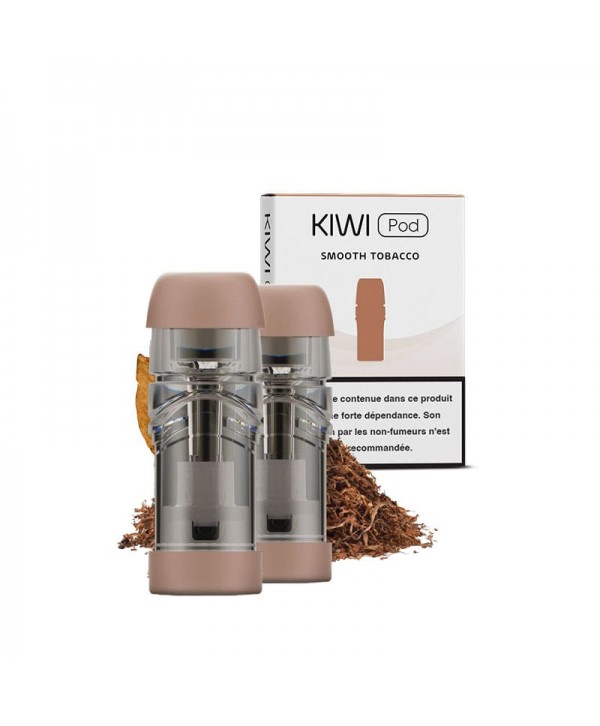 Pack 2 Cartouches Smooth Tobacco Pod Kiwi