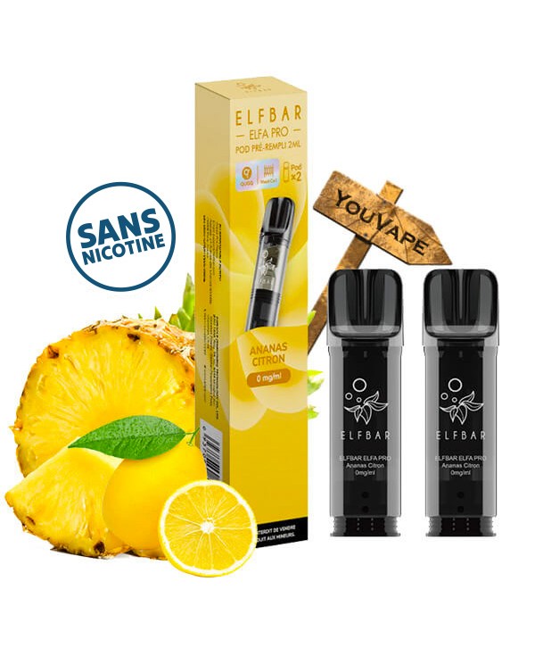Pack x2 Cartouches Puff Elfa Pro 0mg