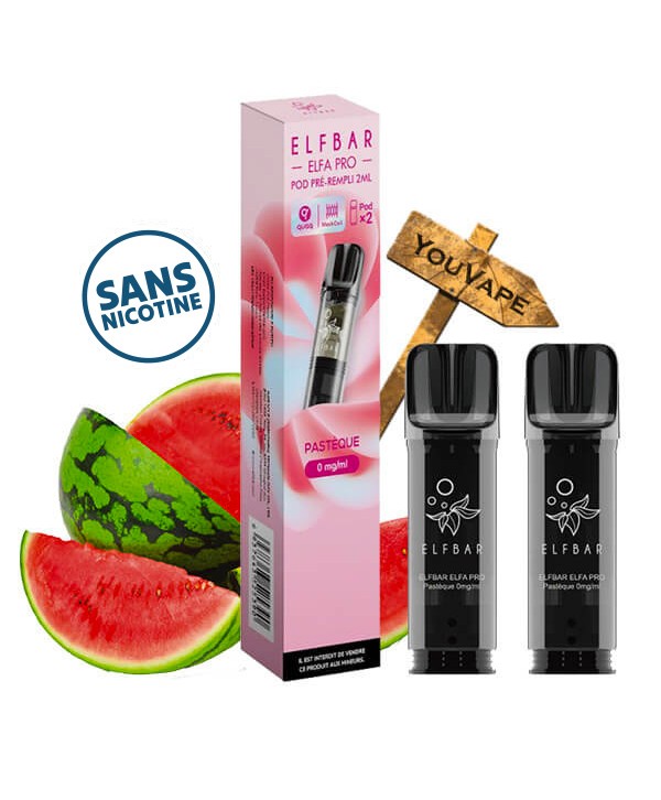 Pack x2 Cartouches Puff Elfa Pro 0mg