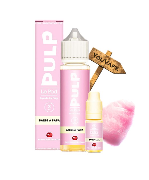 Barbe à Papa 50ml + Booster Pod Liquide