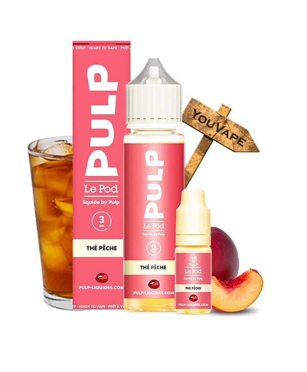 Thé Pêche 50ml + Booster Pod Liquide