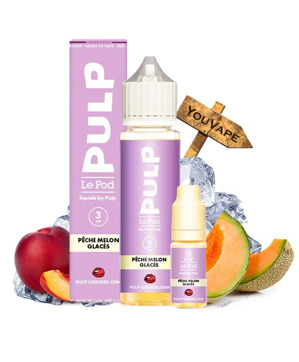Pêche Melon Glacés 50ml + Booster Pod Liquide