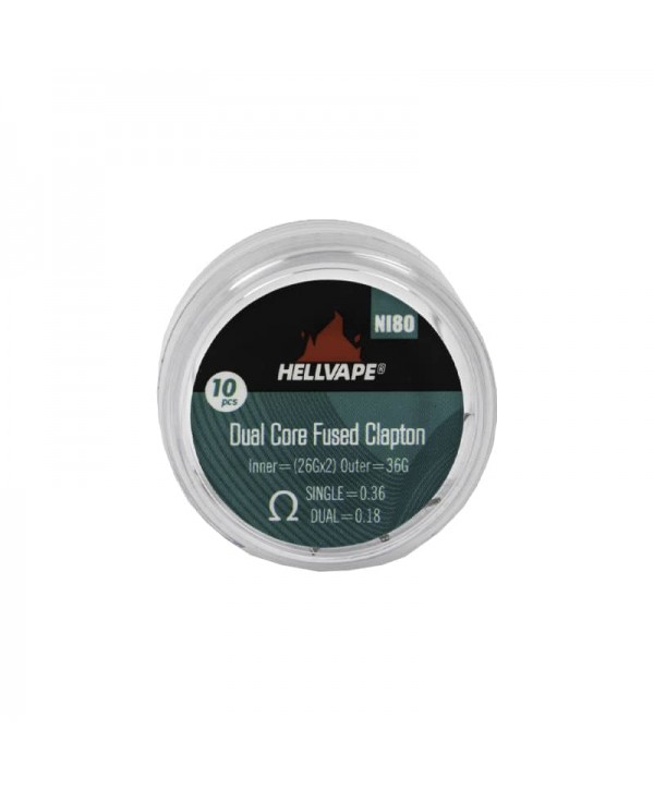 Pack 10 Coils Dual Core Fused Clapton Ni80