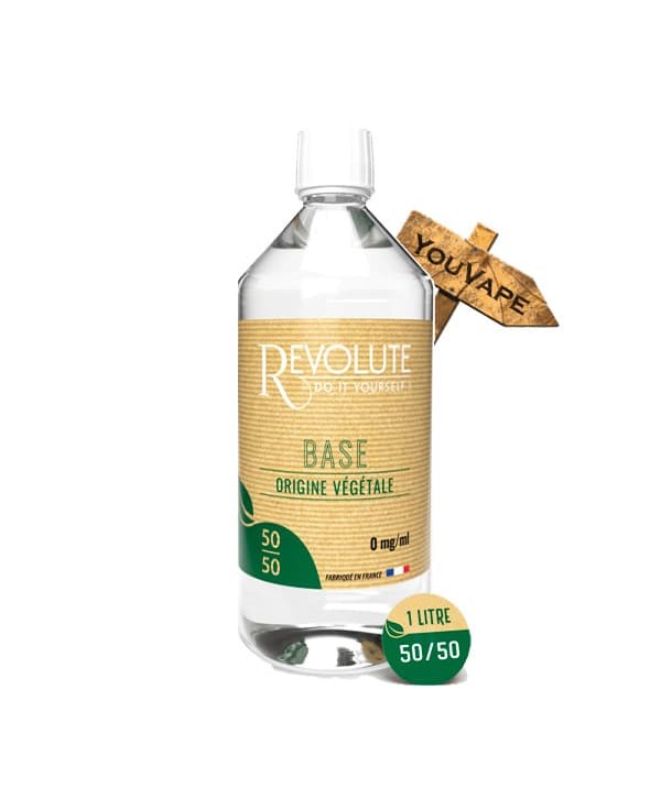 Base 0mg 50/50 1L 100% Origine Végétale