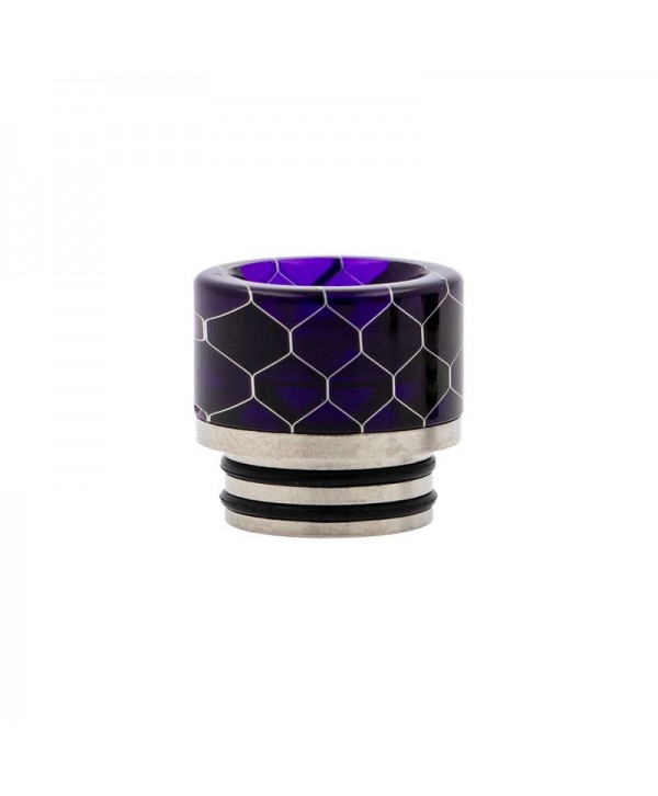 Drip tip 810 Acier & Résine Nid d'abeilles(PVM32)