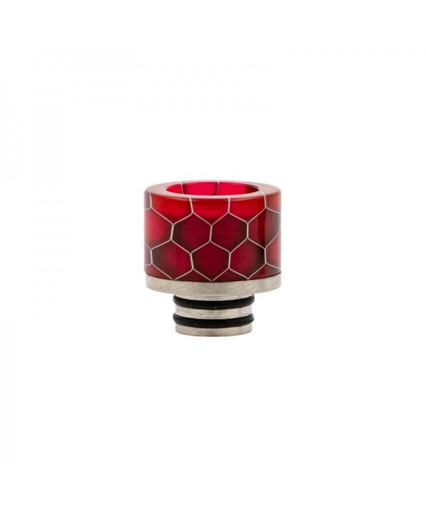 Drip tip 510 Acier & Résine Nid d'abeilles (PVM18)