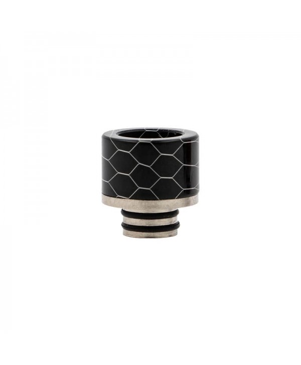 Drip tip 510 Acier & Résine Nid d'abeilles (PVM18)