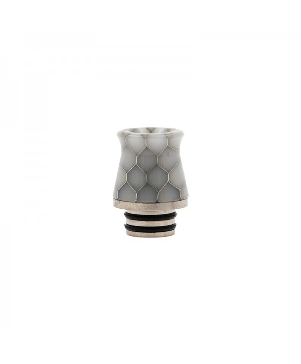 Drip tip 510 Acier & Résine Nid d'abeilles (PVM10)