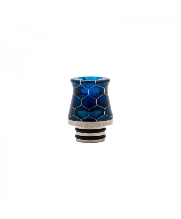 Drip tip 510 Acier & Résine Nid d'abeilles (PVM10)