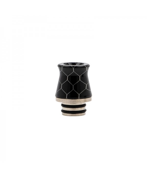 Drip tip 510 Acier & Résine Nid d'abeilles (PVM10)